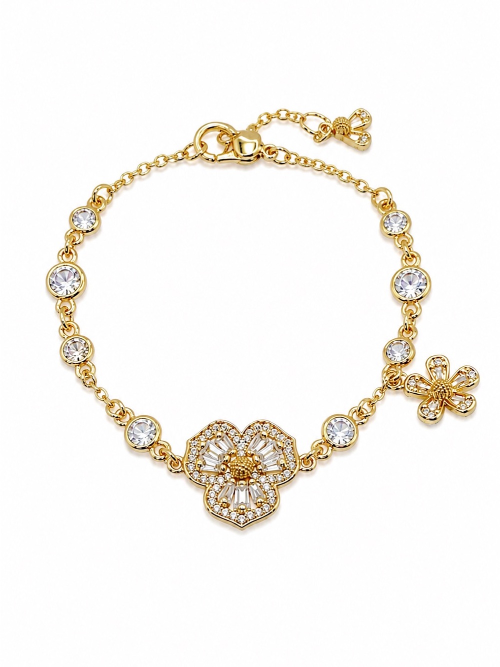 Kate Spade Fleurette charm bracelet in gold